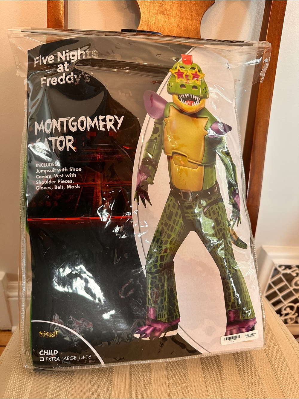 FNAF Montgomery Gator Costume - Child XL (14-16)